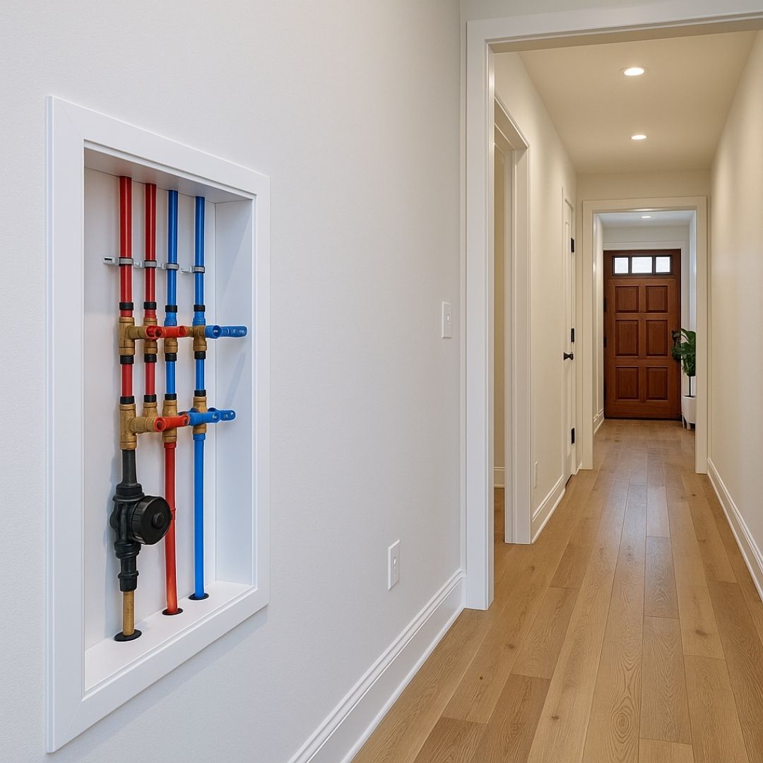 After repiping project in Houston home using PEX piping