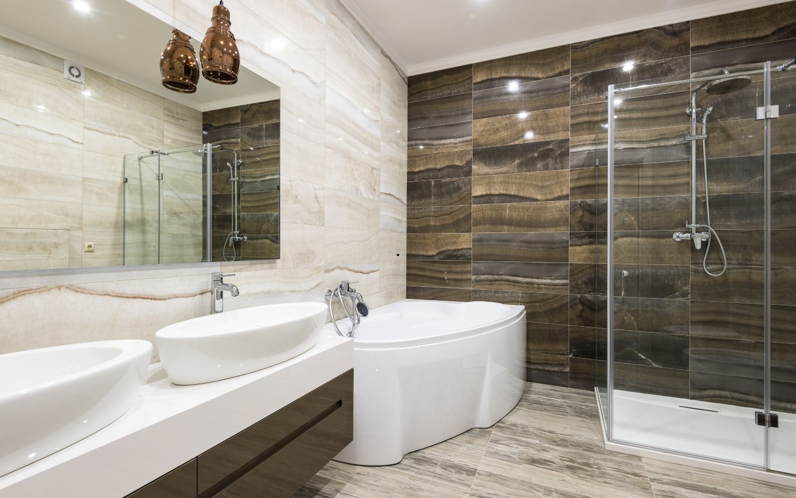 Modern bathroom remodeling